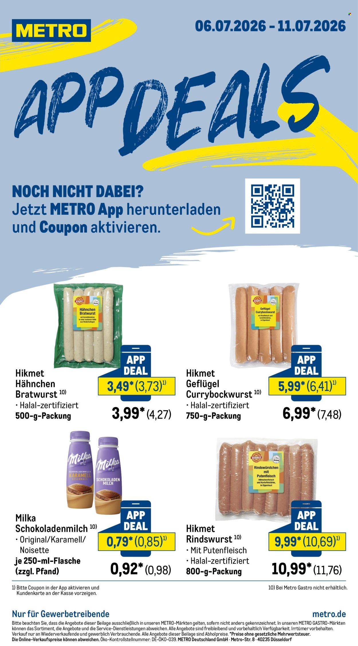 Metro Prospekte  - 6.07.2026 - 11.07.2026. Seite 1