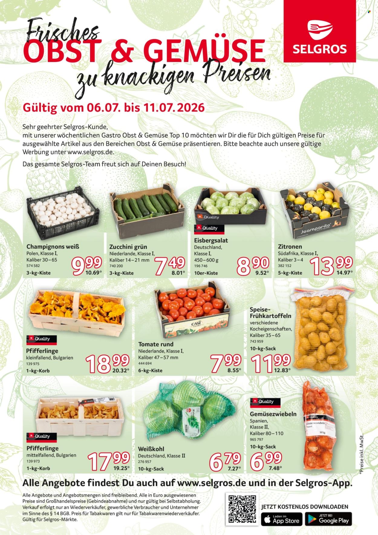 Selgros Prospekte  - 6.07.2026 - 11.07.2026. Seite 1