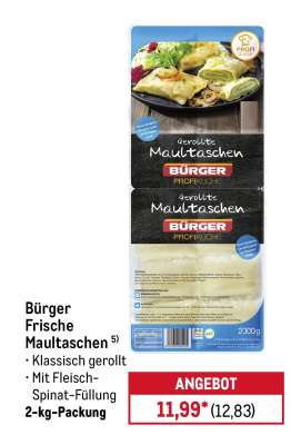 Bürger Frische Maultaschen