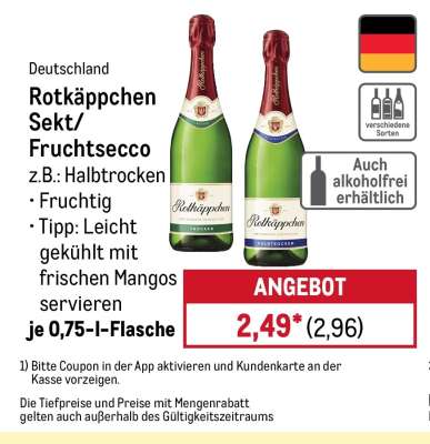 Rotkäppchen Sekt/Fruchtsecco