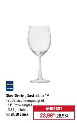 Glas-Serie „Gastrobox“