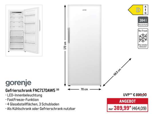 Gefrierschrank FNC717DAW5