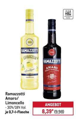 Ramazzotti Amaro/Limoncello