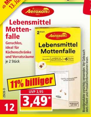 Lebensmittel Mottenfalle