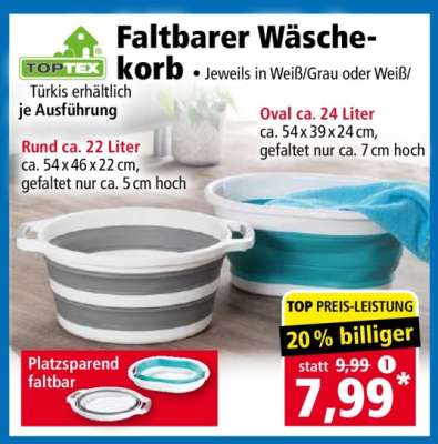Faltbarer Wäschekorb