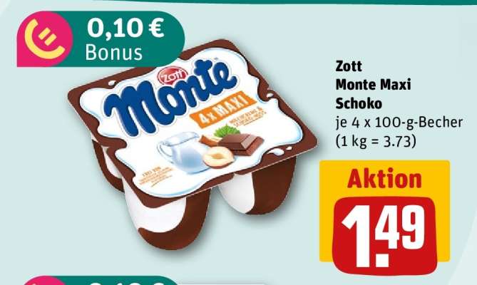 Zott Monte Maxi Schoko