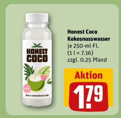 Honest Coco Kokosnusswasser