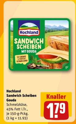 Hochland Sandwich Scheiben Gouda