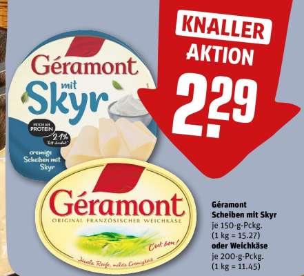 Géramont Scheiben mit Skyr