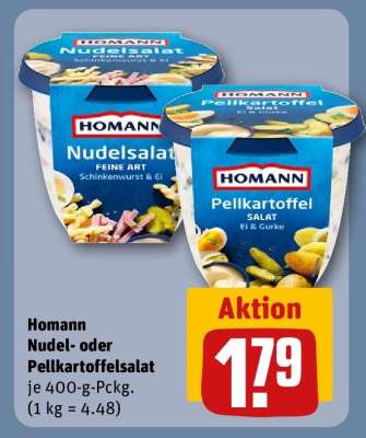 Homann Nudel- oder Pellkartoffelsalat