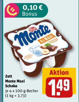 Zott Monte Maxi Schoko