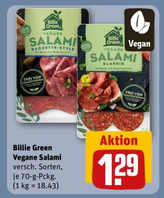 Billie Green Vegane Salami*