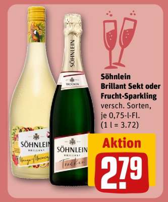 Söhnlein Brillant Sekt oder Frucht-Sparkling