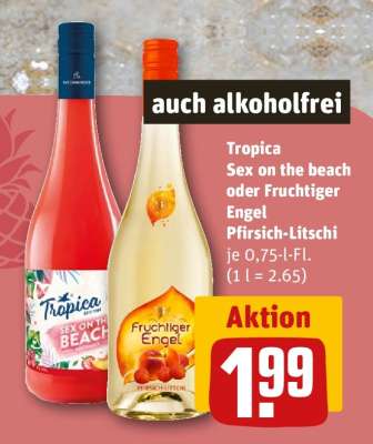 Tropica Sex on the beach oder Fruchtiger Engel Pfirsich-Litschi
