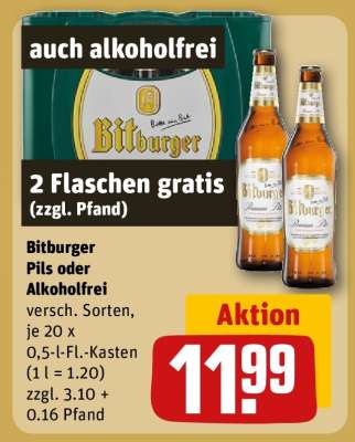 Bitburger Pils oder alkoholfrei