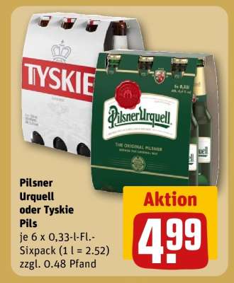 Pilsner Urquell oder Tyskie Pils