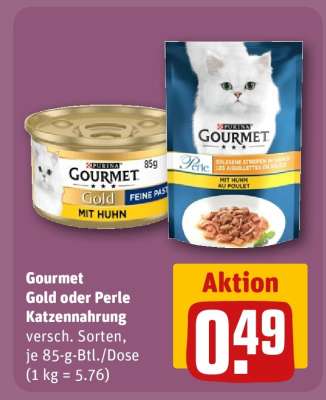 Gourmet Gold oder Perle Katzennahrung