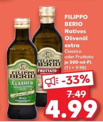 FILIPPO BERIO Natives Olivenöl extra