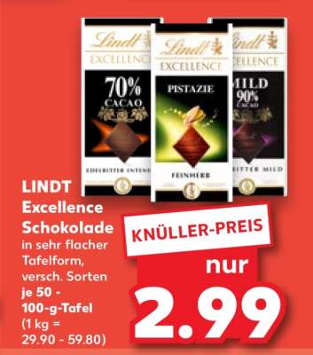 LINDT Excellence Schokolade