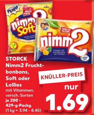 STORCK Nimm2 Fruchtbonbons, Soft oder Lollies