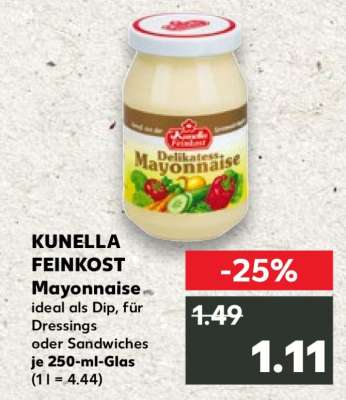 Kunella Feinkost Mayonnaise