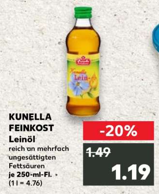 KUNELLA FEINKOST Leinöl