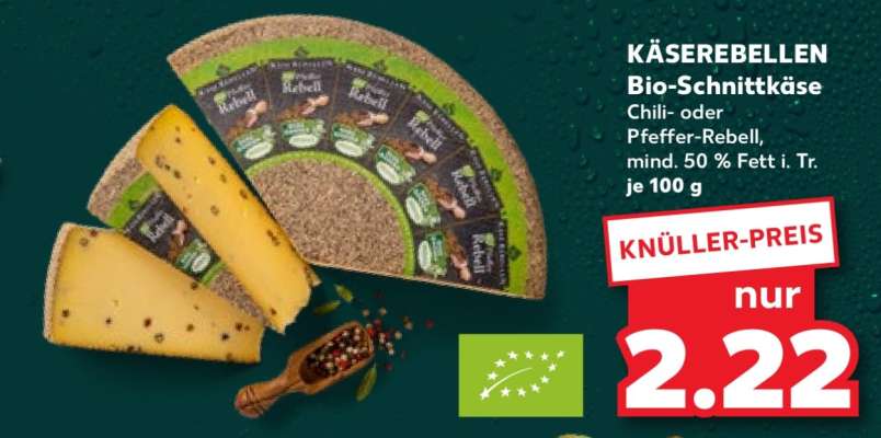 KÄSEREBELLEN Bio-Schnittkäse