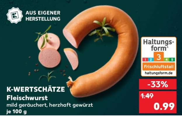 K-WERTSCHÄTZE Fleischwurst