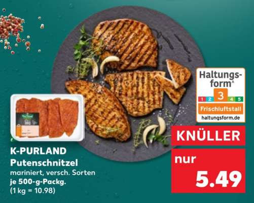 K-PURLAND Putenschnitzel