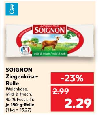 SOIGNON Ziegenkäse- Rolle