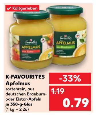 K-FAVOURITES Apfelmus