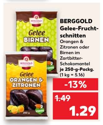 BERGGOLD Gelee-Frucht-schnitten