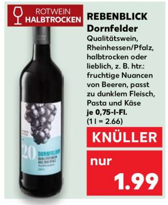 REBENBLICK Dornfelder