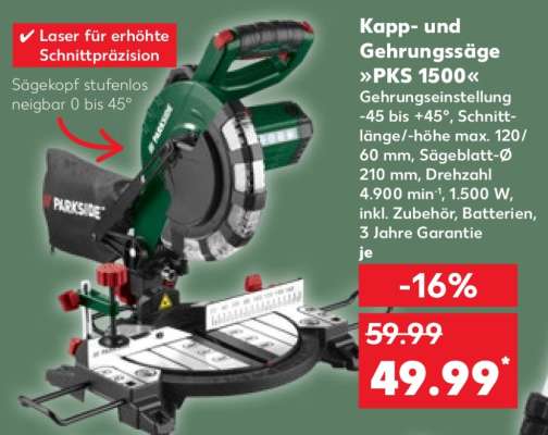 Kapp- und Gehrungssäge »PKS 1500«