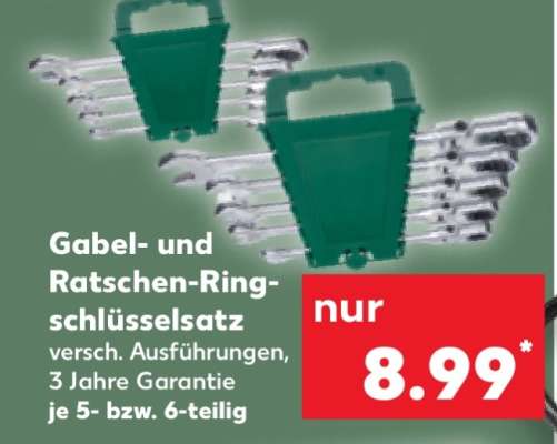 Gabel- und Ratschen-Ringschlüsselsatz