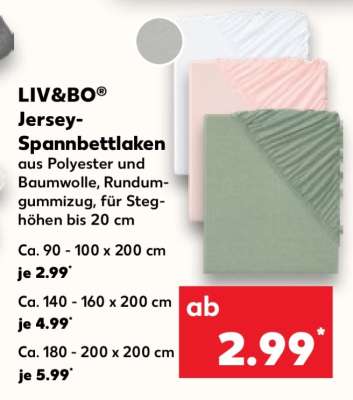 LIV&BO® Jersey-Spannbettlaken