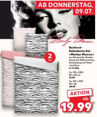 Renforcé-Bettwäsche-Set »Marilyn Monroe«