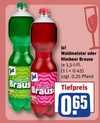 ja! Waldmeister oder Himbeer Brause