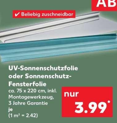 UV-Sonnenschutzfolie oder Sonnenschutz-Fensterfolie