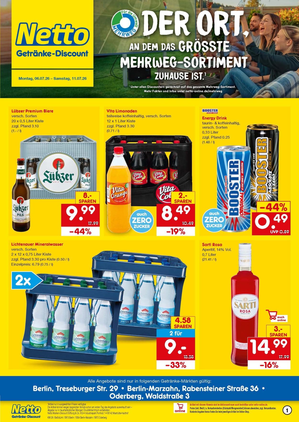 Leták Netto Marken-Discount - 6.7.2026 - 11.7.2026. Strana 1