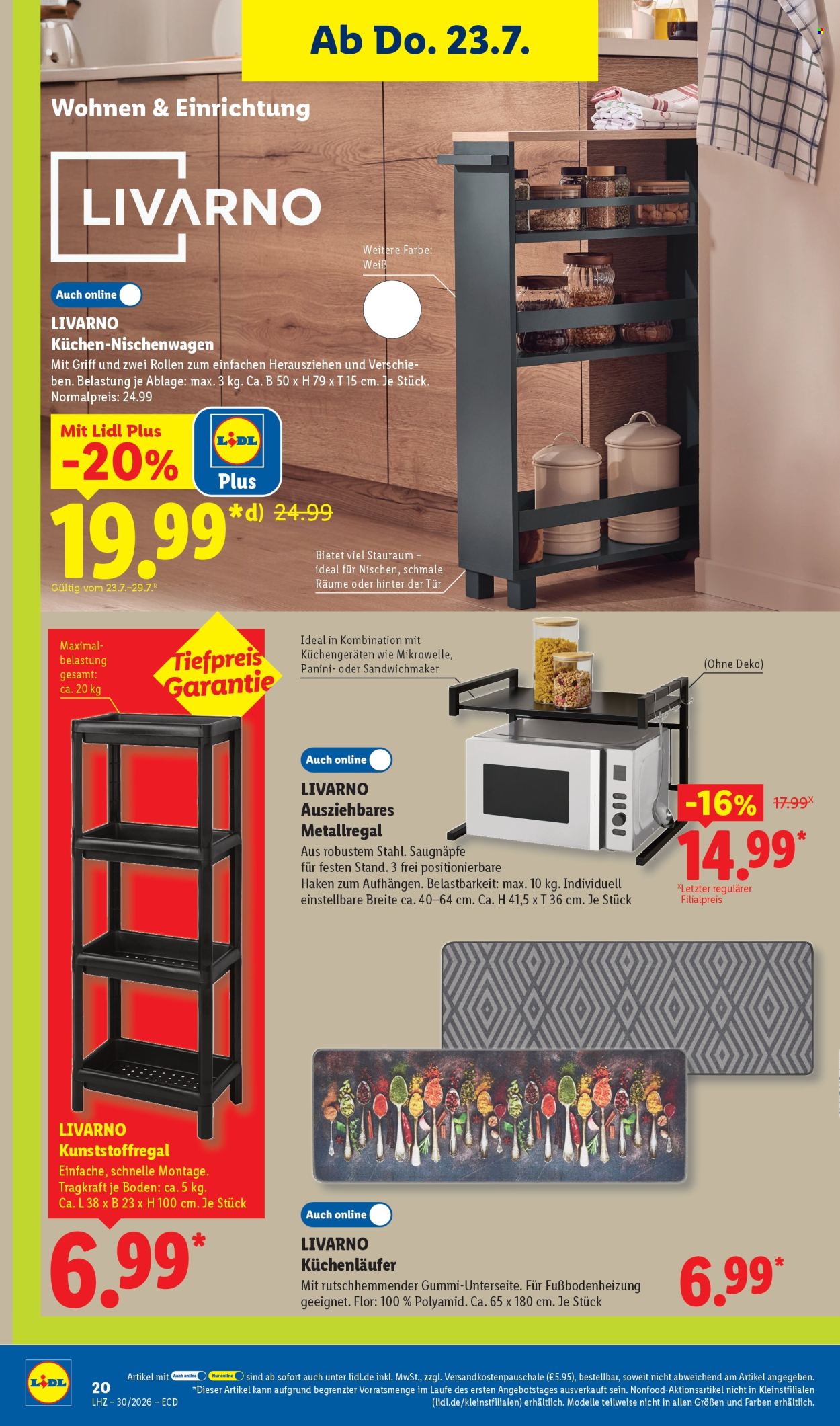 Leták Lidl - 20.7.2026 - 25.7.2026. Strana 18