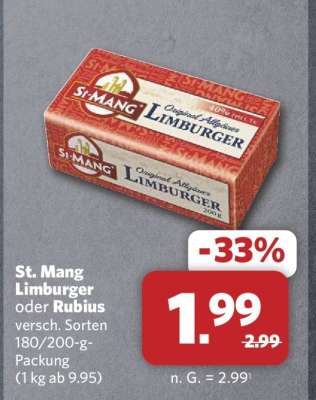 St. Mang Limburger oder Rubius