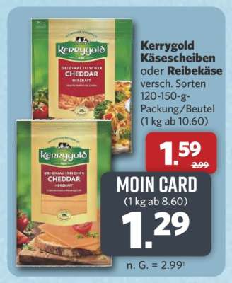Kerrygold Käsescheiben oder Reibekäse
