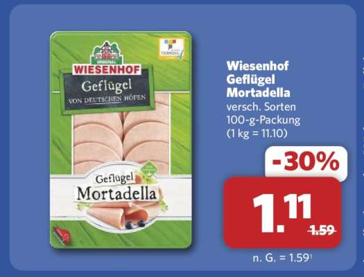 Wiesenhof Geflügel Mortadella