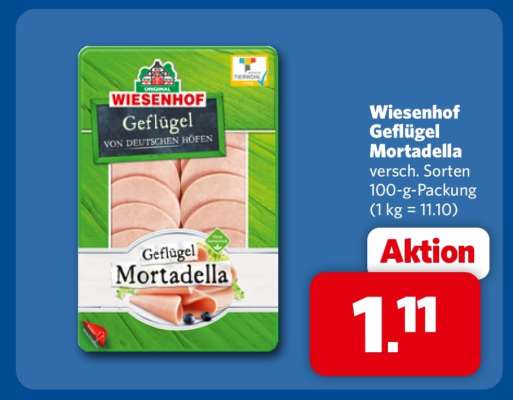 Wiesenhof Geflügel Mortadella