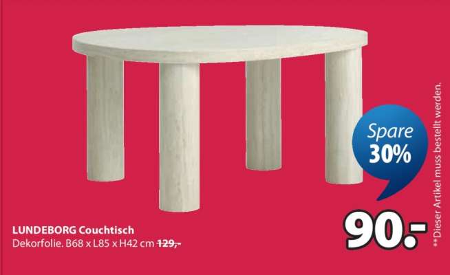 LUNDEBORG Couchtisch