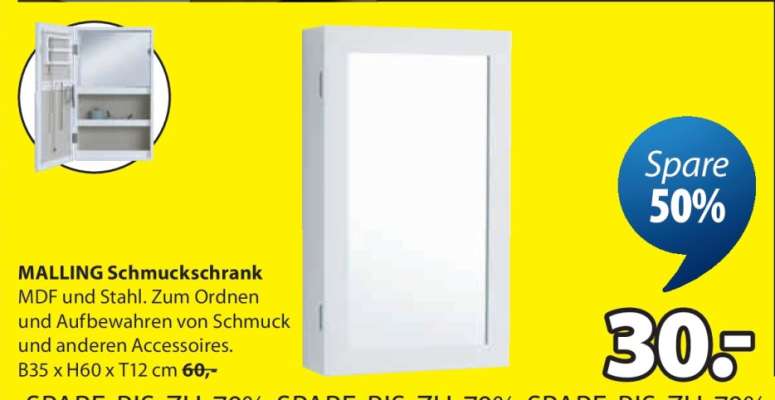 MALLING Schmuckschrank