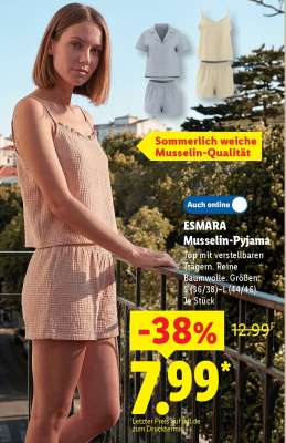 Esmara Musselin-Pyjama