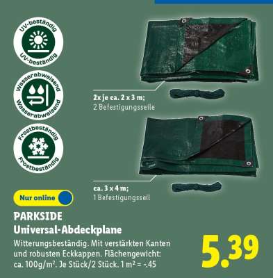 PARKSIDE Universal-Abdeckplane