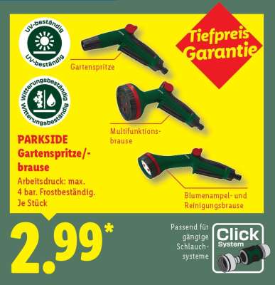 PARKSIDE Gartenspritze/-brause